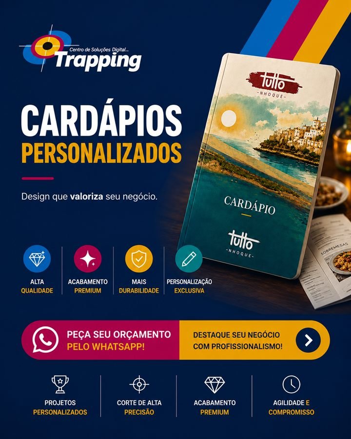 Cardápios personalizados — Trapping