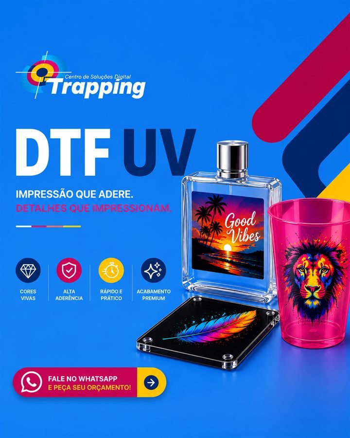DTF UV: impressão que adere — Trapping